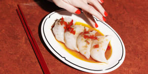 Dumplings are among the Cantonese fare at The Taphouse.