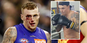 Former Brisbane Lions star Mitch Robinson is preparing to make his boxing debut.
