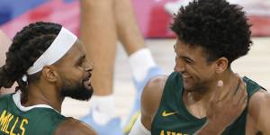 Matisse Thybulle (right) is excited to represent the Boomers.