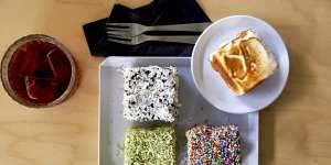 Tokyo Lamington's Australiana-meets-Asia flavours,such as black sesame (top left),are headed for Melbourne.