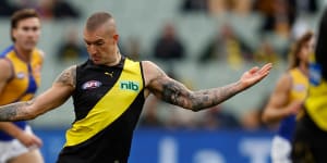 Dustin Martin’s future has been a source of speculation all season,despite having two years left on his contract.