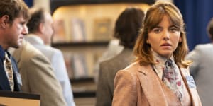 Ophelia Lovibond in Minx,a series where feminist idealism is sorely tested.