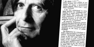 Barry Humphries’ letter to The Age.