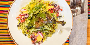 Arroz con pato – a cherished plate of carby deliciousness that translates simply as “rice with duck”.