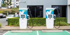 Electric vehicle recharging stations are being built across Australia.