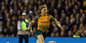 Tate McDermott has been a livewire for the Wallabies.