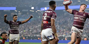 The Sea Eagles have PointsBet on the front of their jerseys.