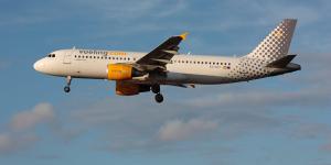 A Vueling Airlines Airbus A320. 