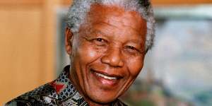 South African anti-apartheid activist Nelson Mandela.
