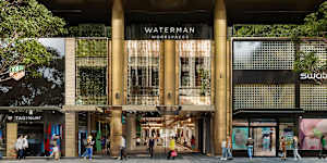Render of Collins Arcade,the new name for 260 Collins Street which is re-opening in October.