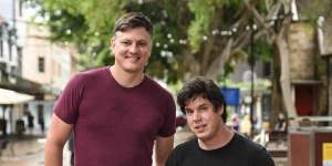 Pictured with his friend Daniel Salzano,disability services provider Dal Dudalski voted for Zali Steggall in 2019 and would do so again if it was a choice between Ms Steggall and Ms Berejiklian.