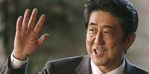 Shinzo Abe after being named Japan’s prime minister in 2012.
