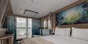 The rooms can feel a bit cramped when the couch is converted into a bed.