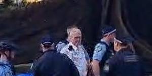 The police officer suffered stab wounds to the head in the attack next to Hyde Park in Sydney’s CBD.