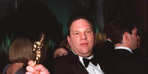 Harvey Weinstein at the Academy Awards in 1999. 