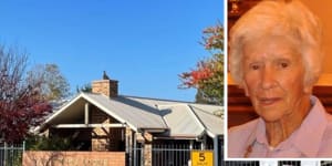 Clare Nowland,inset,was allegedly Tasered by NSW Police at Yallambee Lodge,an aged care facility in Cooma. 