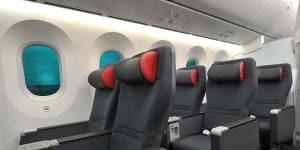 Air Canada's premium economy seats.