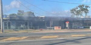 C’ba Hair owner Emma Hayes said her salon had burnt down in the fire on Old Cleveland Road,Capalaba,south of Brisbane. 