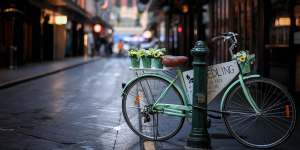 An eerie air pervades Melbourne’s empty streets.