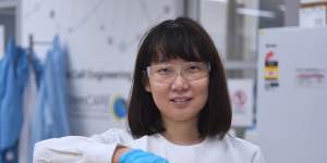 Dr Ruirui Qiao and her colleagues at the University of Queensland are hoping to make a plastic that can break down to carbon and water in the ocean.