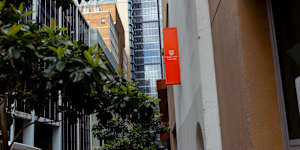 Charles Sturt’s campus in North Sydney,which is operated by Navitas– a company owned by a private equity firm.
