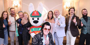 Sit this one out,Elvis:The Vegas wedding featuring Kaylene Cormack and Michael Bekavac with Reggie The Rabbit. 