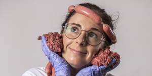 Pleased to meat you:Bonnie Tangey mines her day job in the lab for her comedy routine.