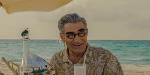 The Reluctant Traveller,Eugene Levy,is not chit-chatty.