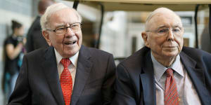 Warren Buffett and business partner Charlie Munger.