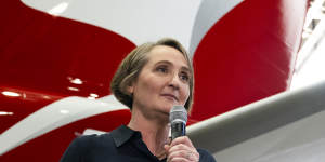 Qantas boss Vanessa Hudson last year promised to improve the airline’s customer service.