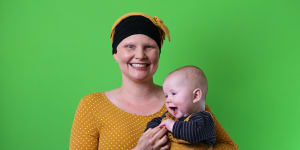 On the day she was due to give birth,Kymme started chemo