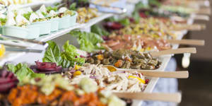 No-one can resist the urge to overindulge at a buffet.