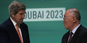 John Kerry,US special presidential envoy for climate,and Xie Zhenhua,China’s special envoy for climate,at COP28.