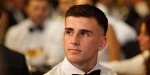 Nick Daicos:Hands down winner of the best hairstyle at the Brownlow on Monday.