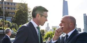 Premier Dominic Perrottet had discussions with Transport Minister David Elliott about trade roles in the event Elliott was dumped from cabinet.