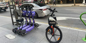 Rideshare provider Beam’s general manager Tom Cooper said the data showed e-scooter popularity could surpass that of bicycles in the coming years. 