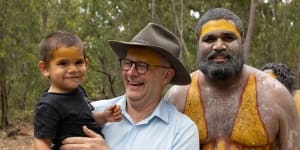 Anthony Albanese travelled to the Garma Festival to make his case for a referendum on the Voice to parliament. 