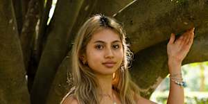 Leanne Baddah on the Macquarie University campus during a school day. 