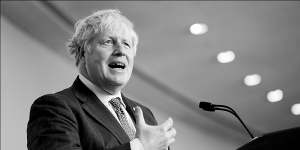 British PM Boris Johnson:“we must go further and faster”.