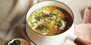 This broth is a lovely way to celebrate spring. 