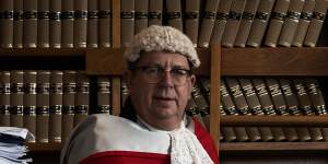 Chief Justice Andrew Bell in his chambers in Sydney.