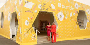 The Bumble marquee at Flemington.