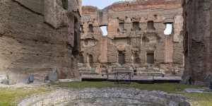 The Baths of Caracalla,completed in AD 217 by Emperor Caracalla.