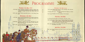 A souvenir program from the 1937 coronation celebrations. 