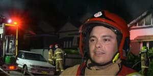Firefighters who helped stop CBD stabbing rescue man from burning home