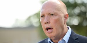 Opposition Leader Peter Dutton says Labor is leading Australia to a dark place.