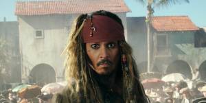 Depp as Jack Sparrow in a scene from 2017’s Pirates of the Caribbean:Dead Men Tell No Tales.