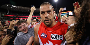 Lance Franklin is gone but certainly not forgotten.