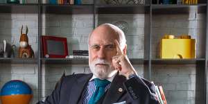 Vinton Cerf designed key building blocks of the internet in the 1970s and 80s. Now a Google executive,he says he wishes he had been able to build encryption into TCP/IP from the beginning.