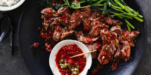 Neil Perry's shredded red-braised lamb shoulder.